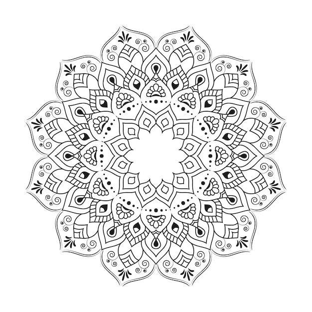 Ornament Round Set with Mandalas