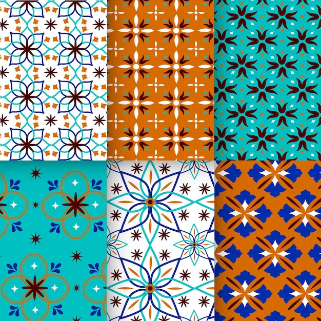 Ornamental arabic pattern collection