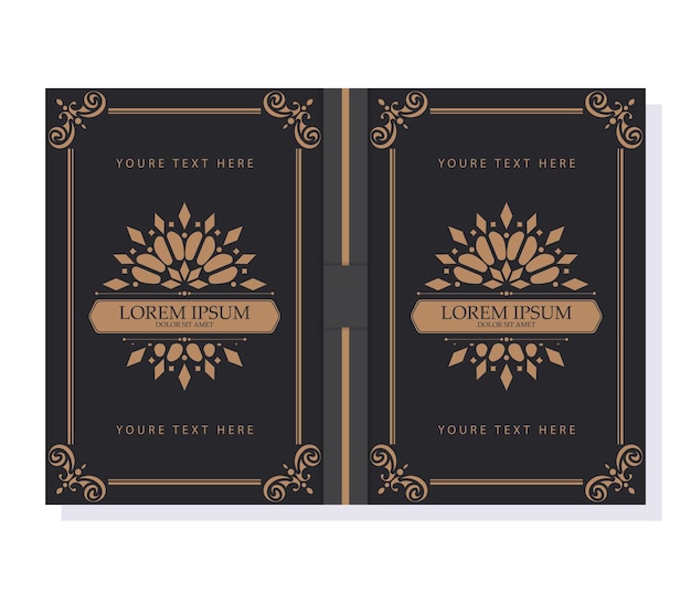 Ornamental book cover design