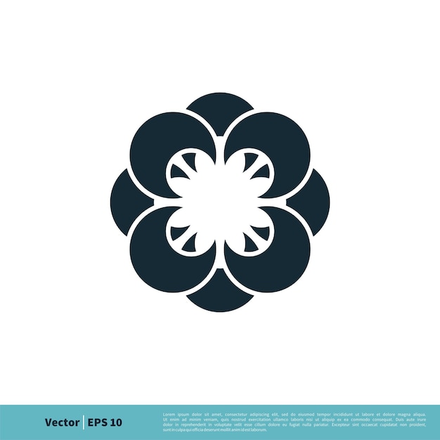 Ornamental Decorative Flower Icon Vector Logo Template Illustration Design Vector EPS 10