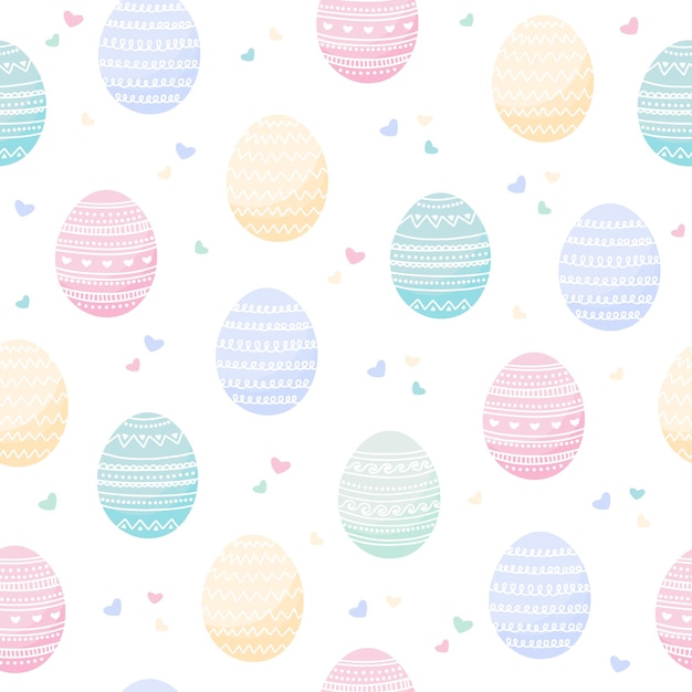 Ornamental Easter egg pattern Spring holiday background