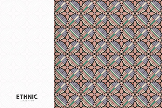 Ornamental ethnic Seamless pattern template