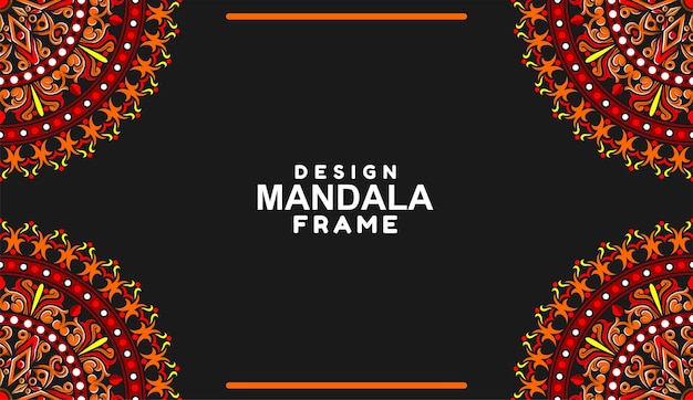 Ornamental frame decoration border design Vector