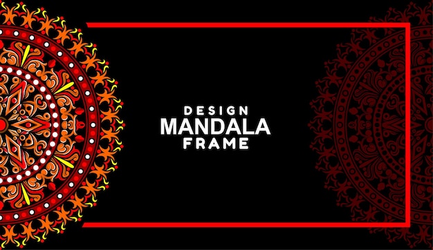 Ornamental frame decoration border design Vector