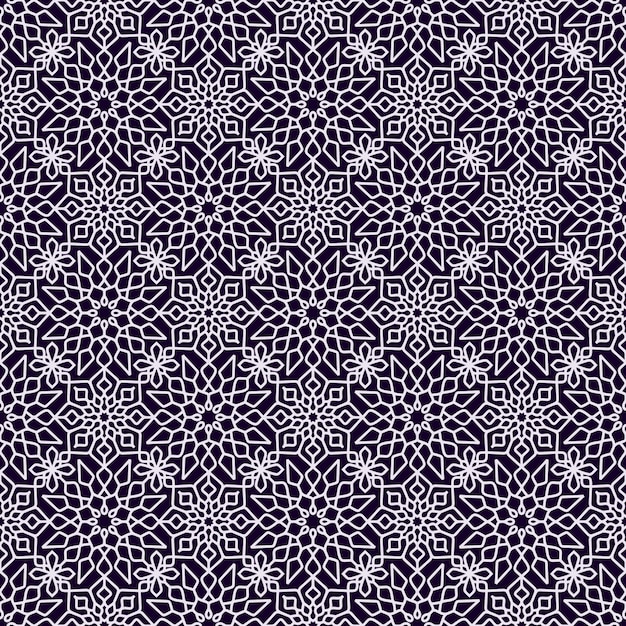 Ornamental geometric seamless pattern