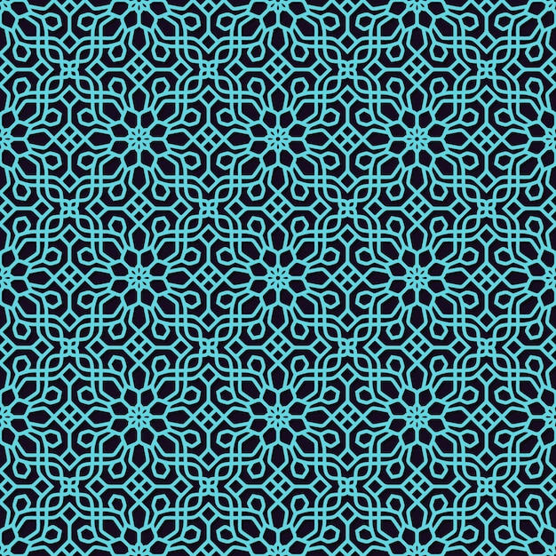 Ornamental geometric seamless pattern