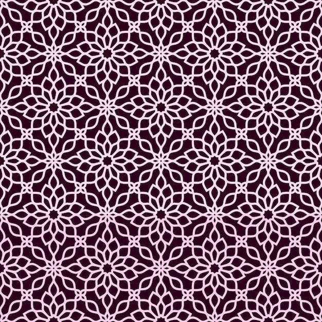 Ornamental geometric seamless pattern