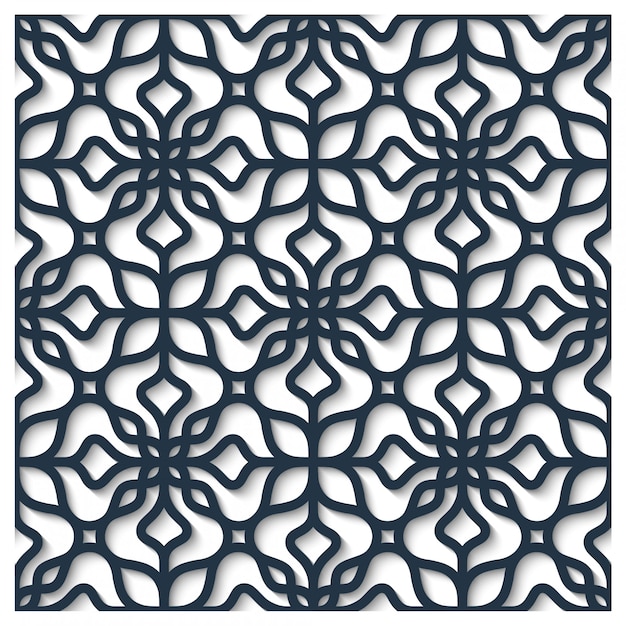 Ornamental Geometric Seamless Pattern