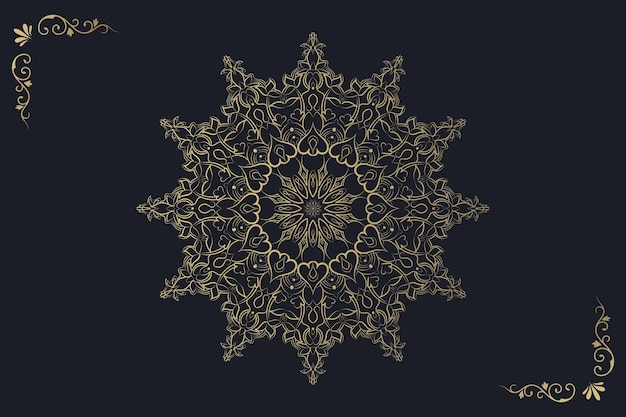 Ornamental luxury mandala pattern background design