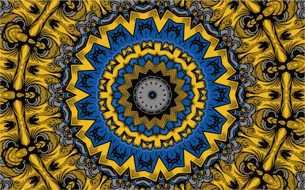 Ornamental mandala design background in traditional oriental style