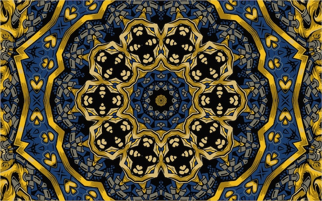 Ornamental mandala design background in traditional oriental style