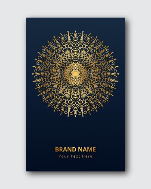 ornamental mandala design background vector