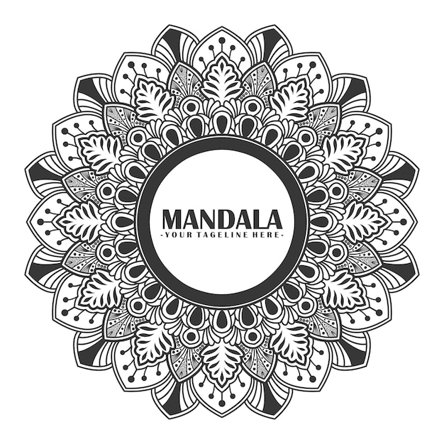 Ornamental mandala design background