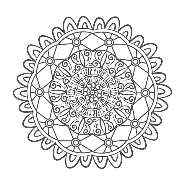 ornamental mandala design background