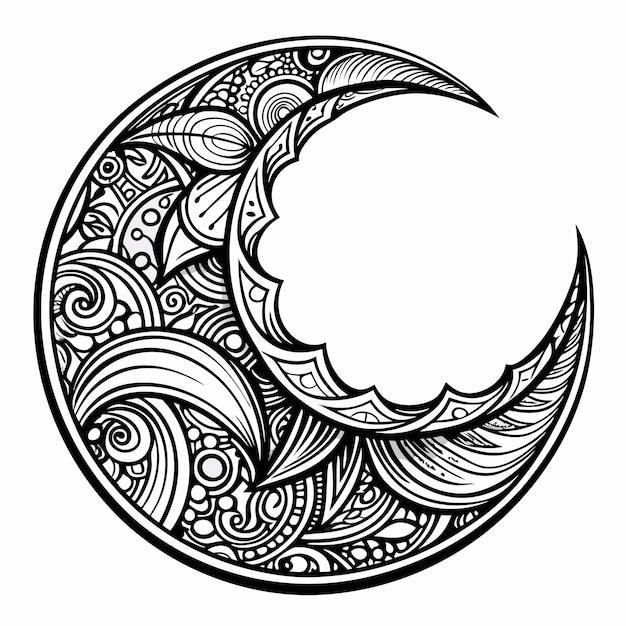 Ornamental Moon Design