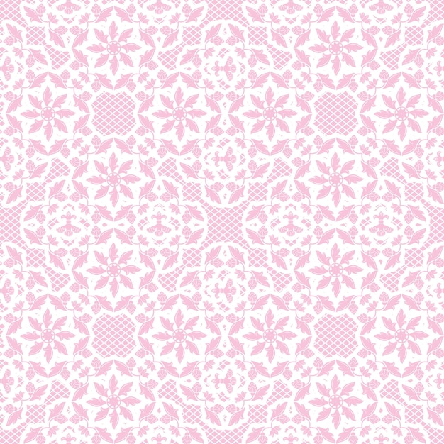 Ornamental pink pattern