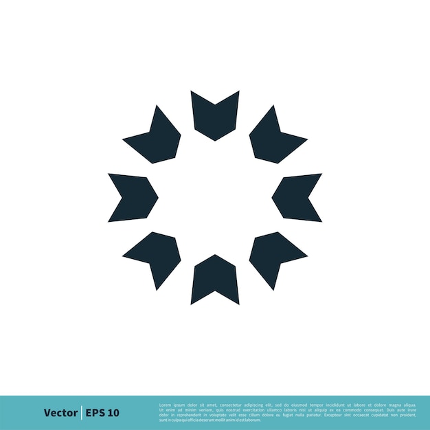 Ornamental Star Emblem Frame icon Vector Logo Template Illustration Design Vector EPS 10