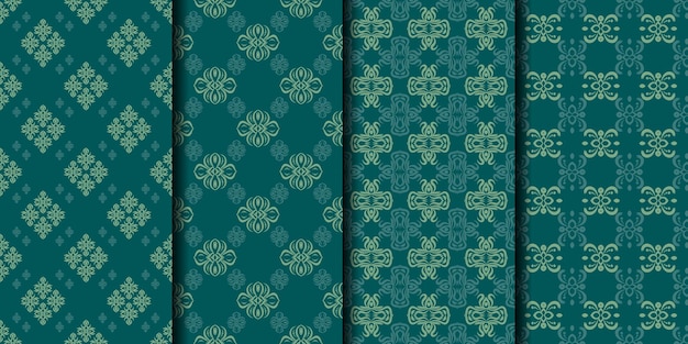 Ornamental vector seamless pattern background