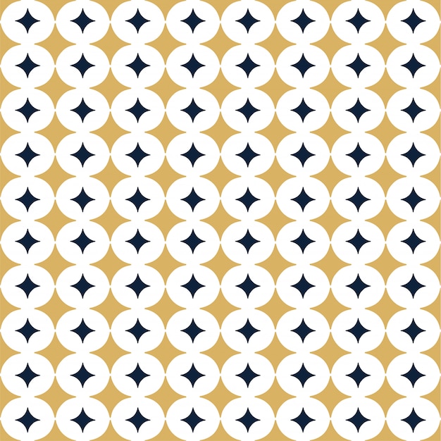 Ornamental Vector seamless pattern with star.