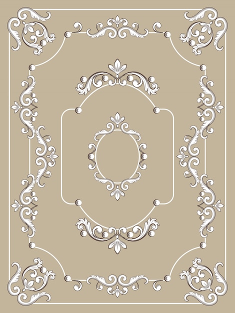 Ornamental vintage frame