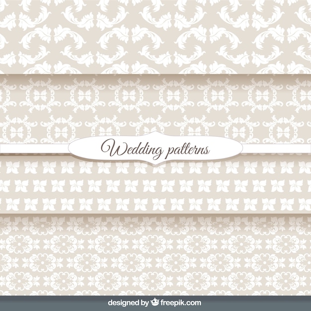 Ornamental wallpaper wedding patterns