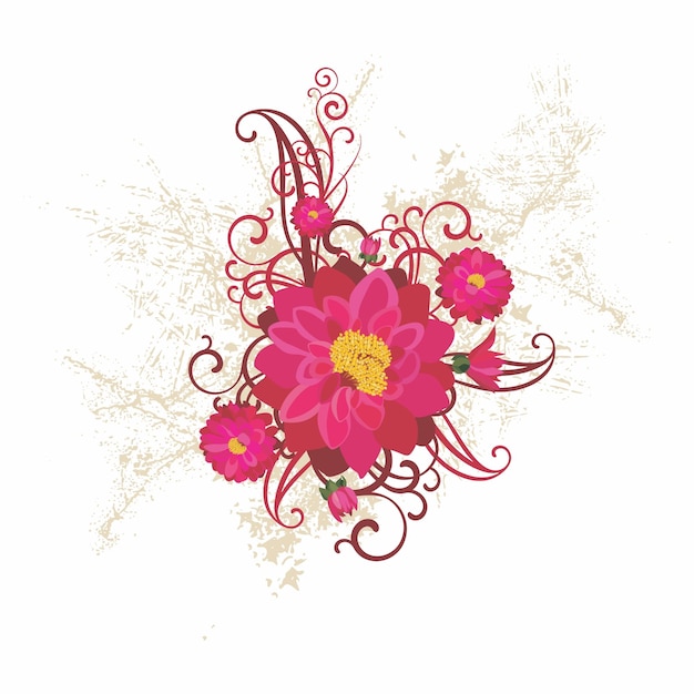 ornamentalpinkflowerbackgroundtemplatedecorationfree