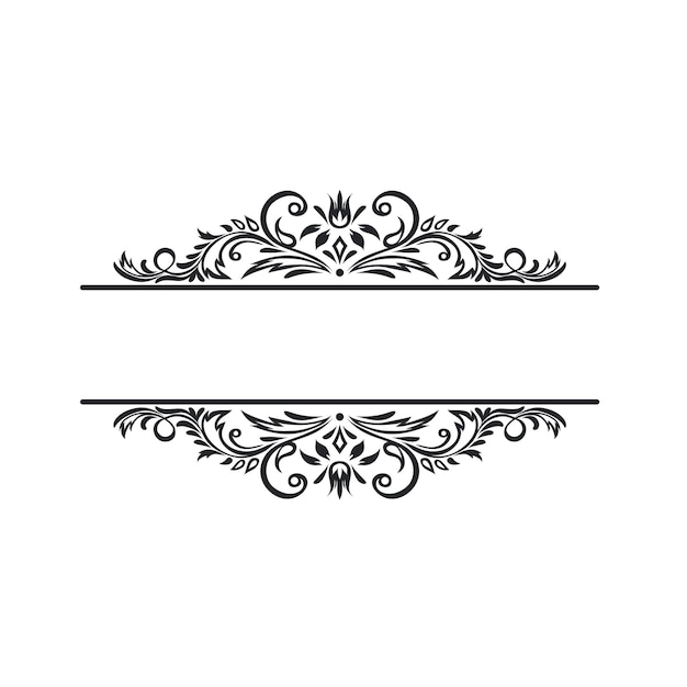 Ornate frame scroll element