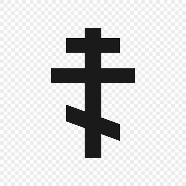 Orthodox cross isolated