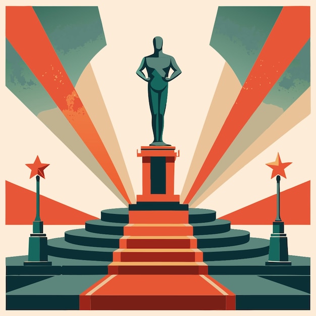 oscars vector illustration flat 2