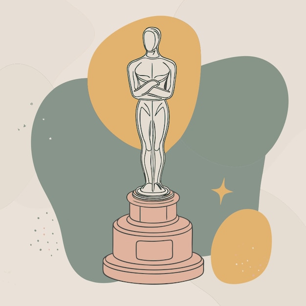 Vector oscars vector illustration line circuit