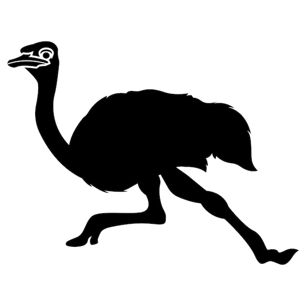 Ostrich icon vector illustration simple design