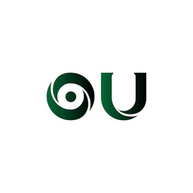 ou letter u logo icon