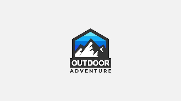 out door adventure vector design logo icon template