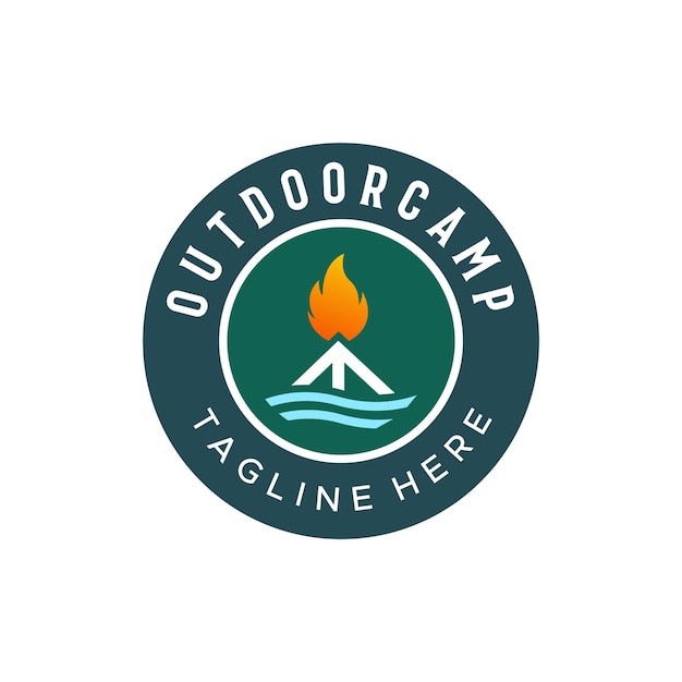 Outdoor camping logo