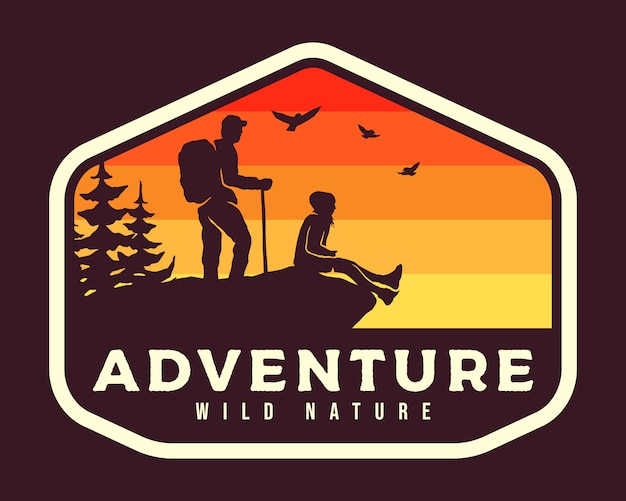 Outdoor Hiking Badge