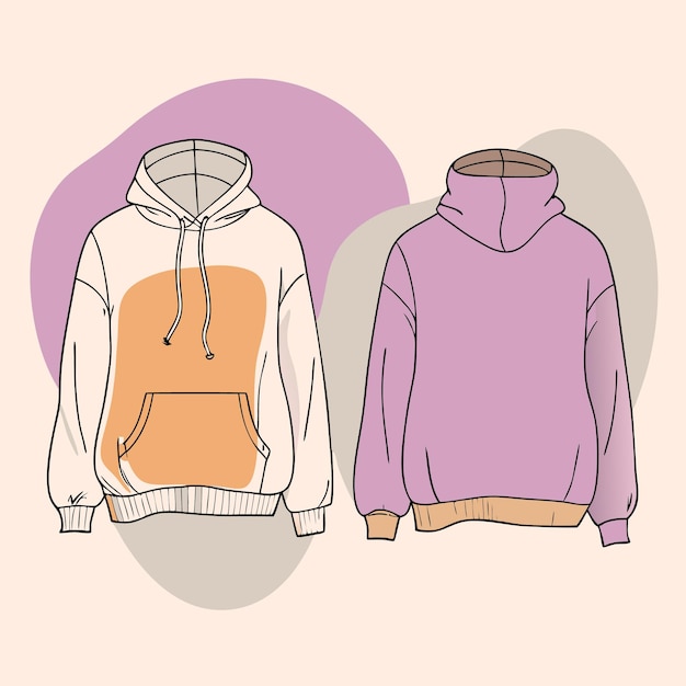 Vector outerwear sweatshirt vector illustration