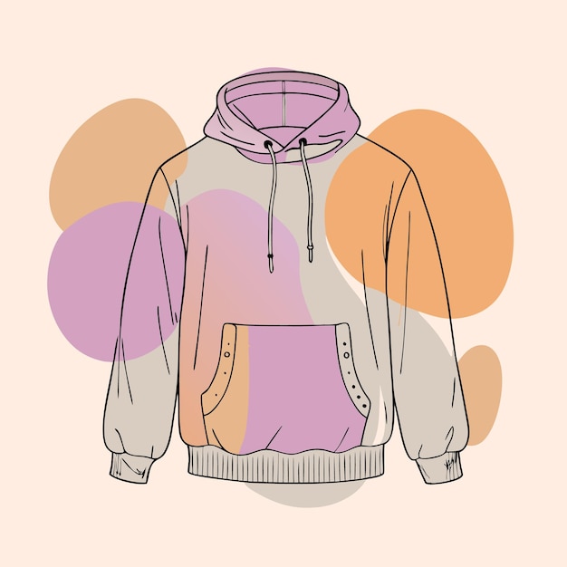 Vector outerwear sweatshirt vector illustration