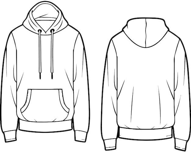 Outerwear sweatshirt vector illustration