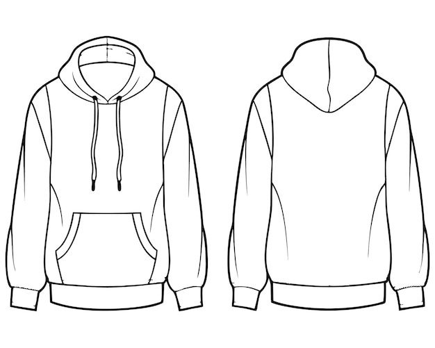 Vector outerwear sweatshirt vector illustration