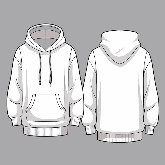 Vector outerwear sweatshirt vector illustration