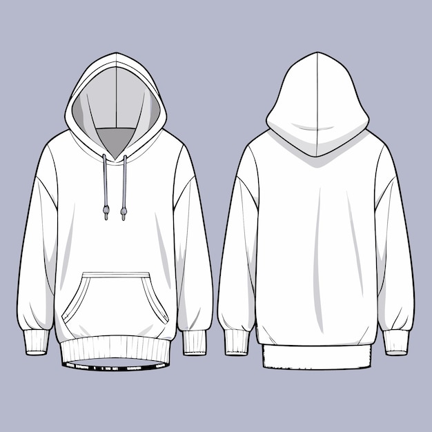 Outerwear sweatshirt vector illustration