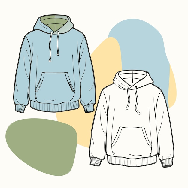 Vector outerwear sweatshirt vector illustration