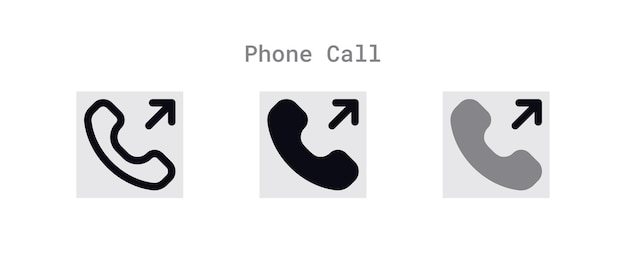 Outgoing Phone Call Icons Sheet