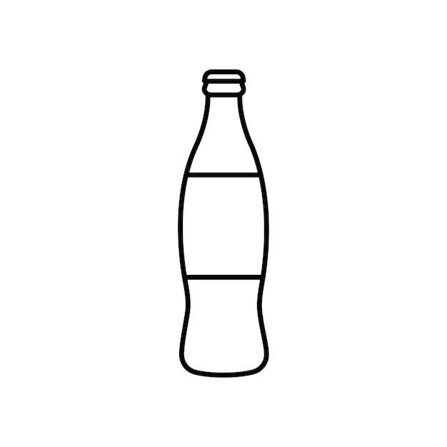 Outline cola bottle icon