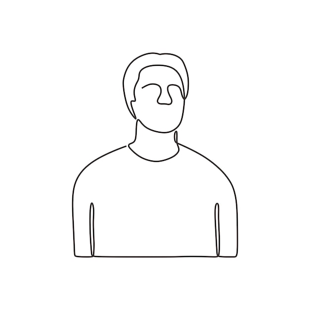 a outline human graphic conceptual draw