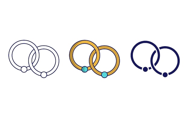 Outline Ring vector icon