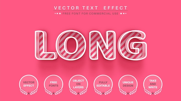  outline  text effect  