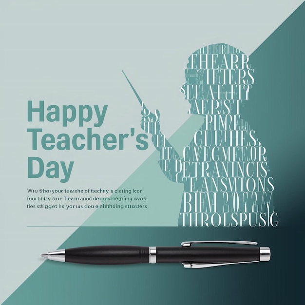 Vector the overall design is minimalistic and professional celebrating teachers day