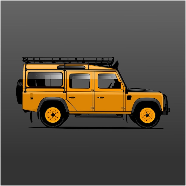 Overland Car illustration Design