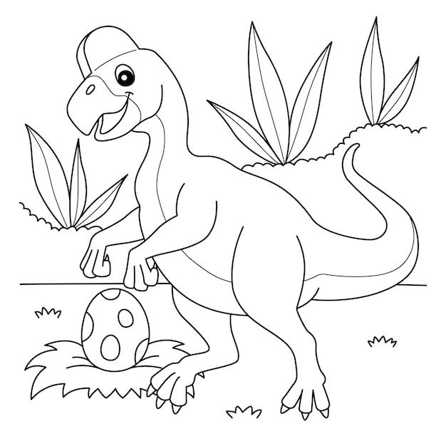 Oviraptor Coloring Page for Kids